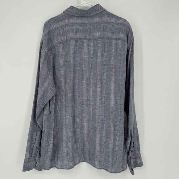 Abercrombie Fitch Linen Collection Shirt Men LARGE Summer Lightweight Preppy - Picture 13 of 14